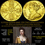SUPERB QUEEN ANNE 1709 TWO GOLD GUINEA